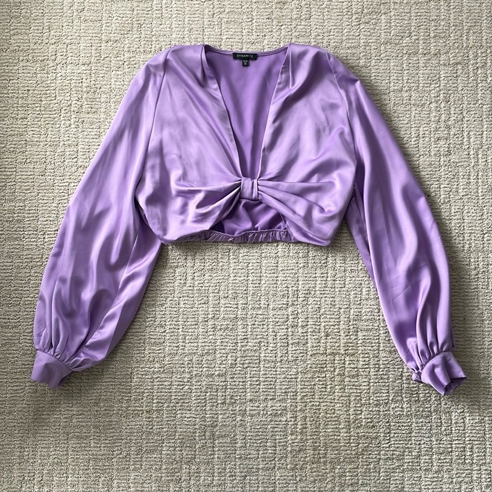 Dynamite lilac purple 2 piece skirt set - Picture 2 of 14